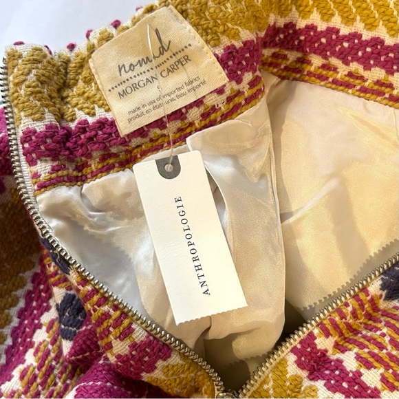 NWT Anthropologie x Nomad Tweed Brocade Woven Boho Mini Skirt Luxury Size S - Picture 10 of 11